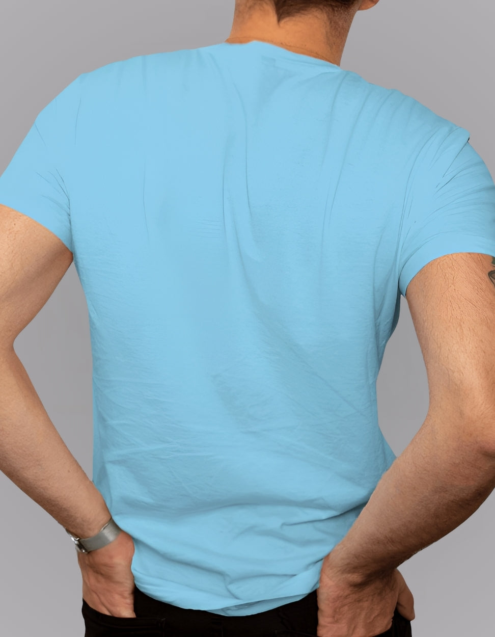 Skyblue plain t-shirt