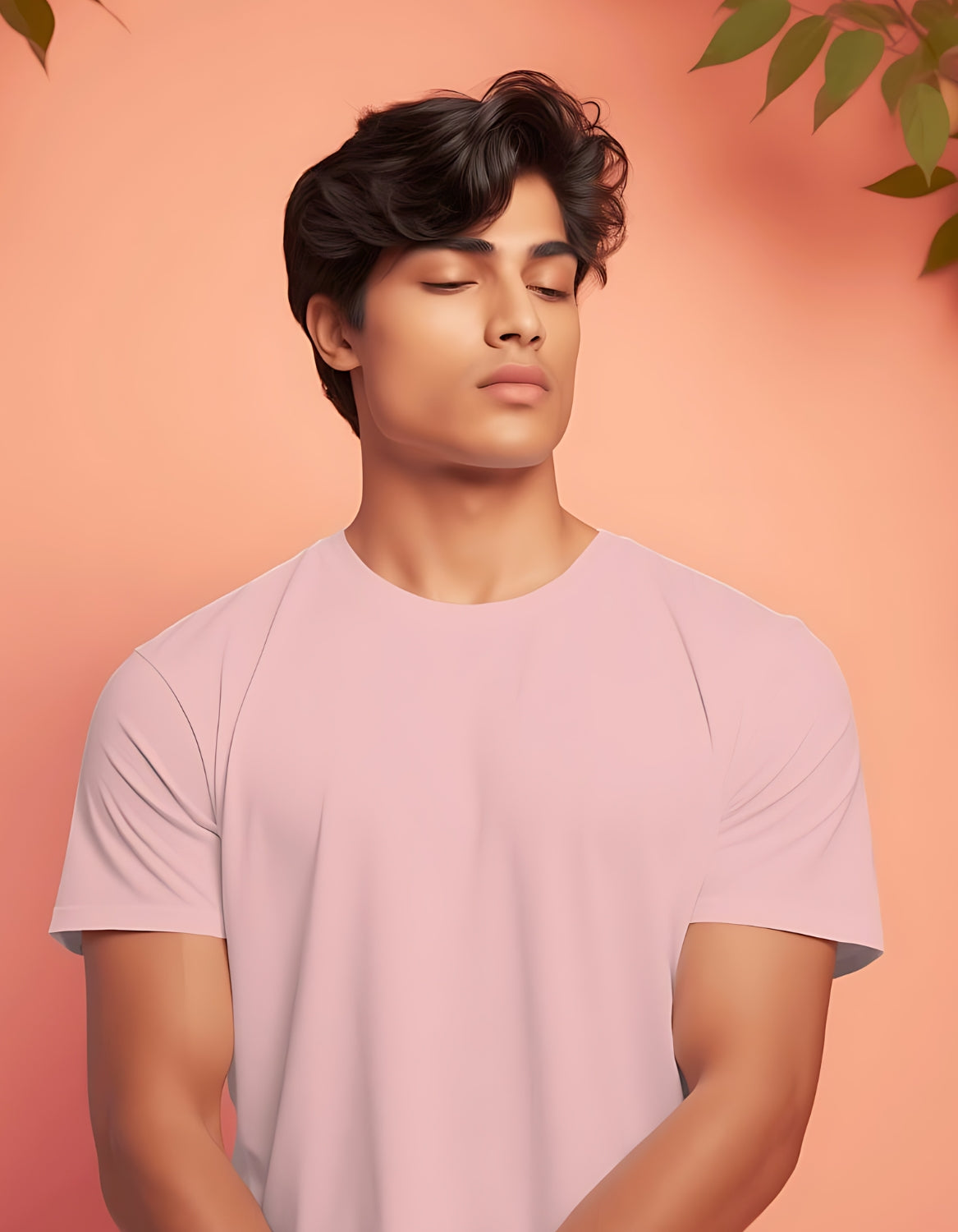 Baby Pink Plain T-shirt