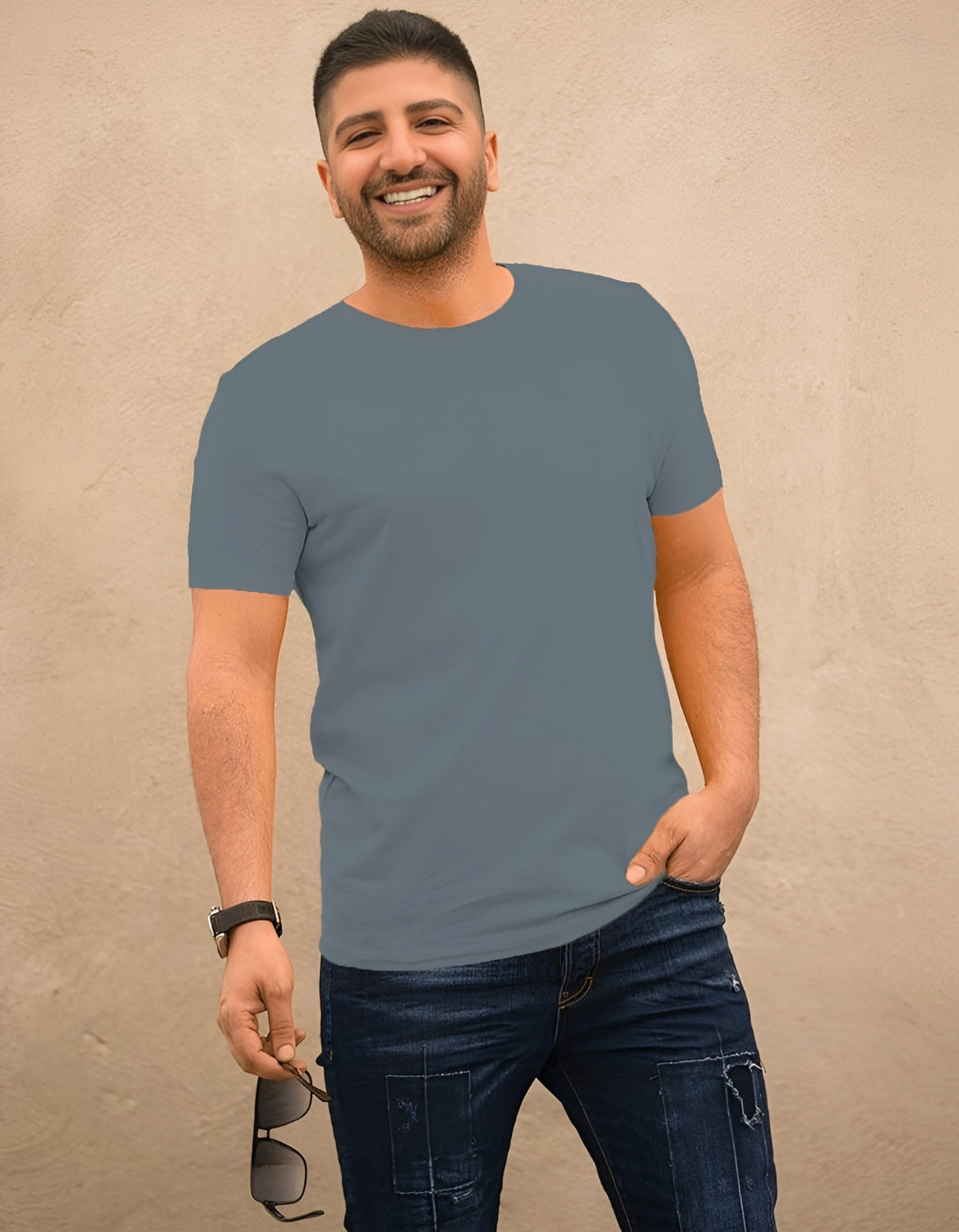 Plain Classic Steel Grey T-shirt