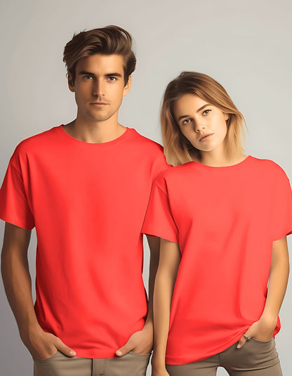 Red plain t-shirt