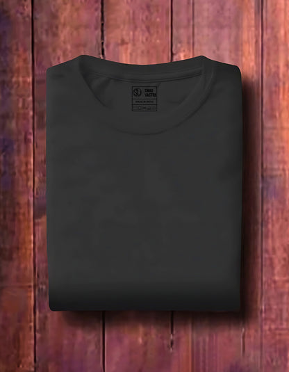 Black plain T-shirt