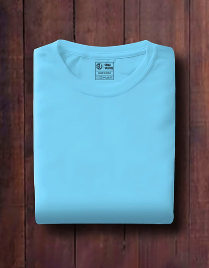 Skyblue plain t-shirt