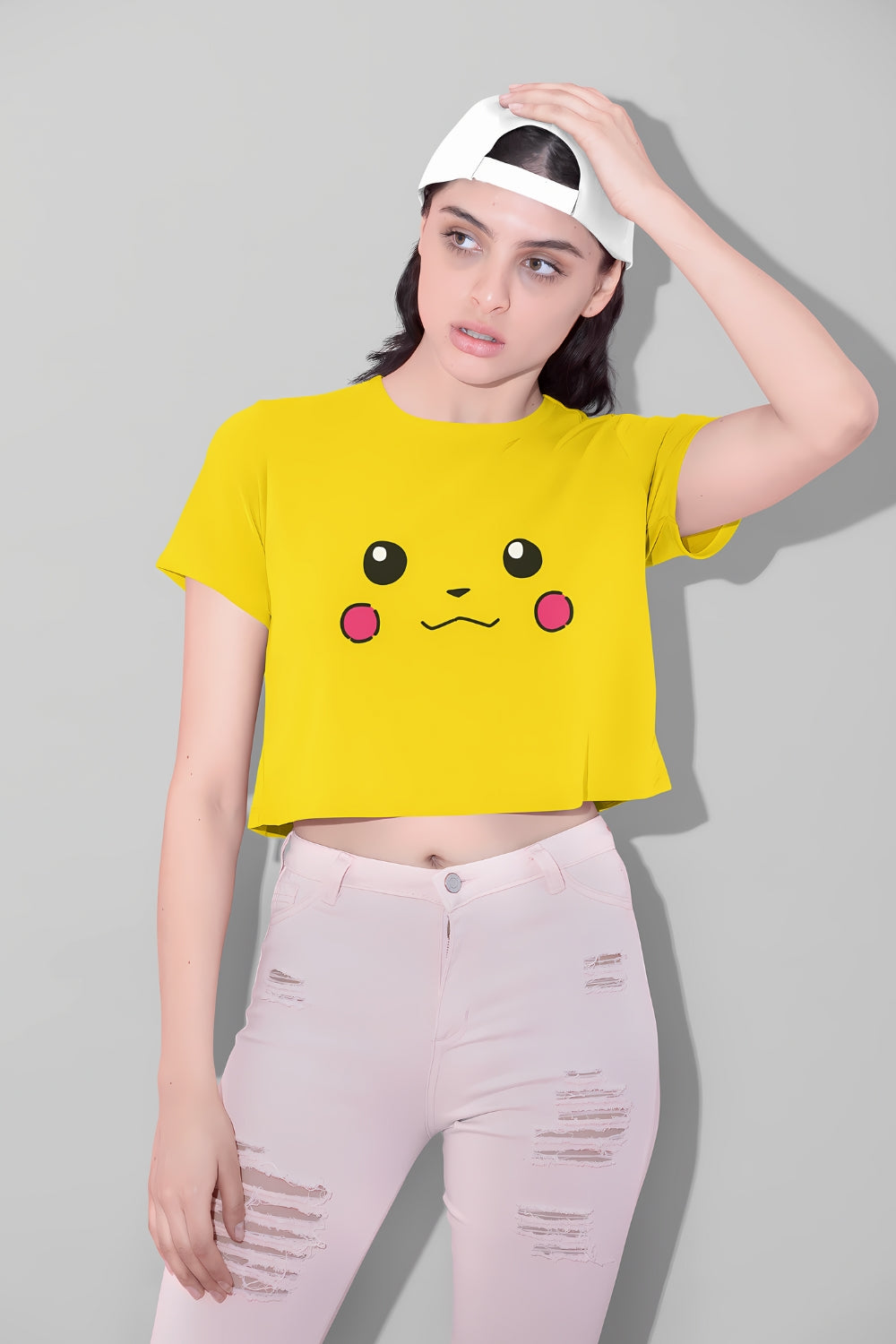 Yellow Pikachu Crop Top