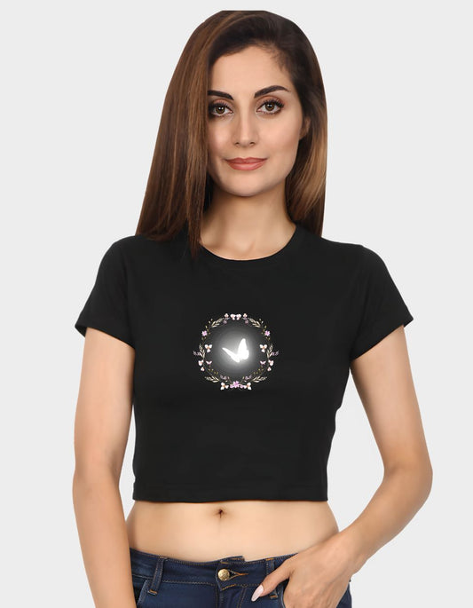 Butterfly Glow Crop Top