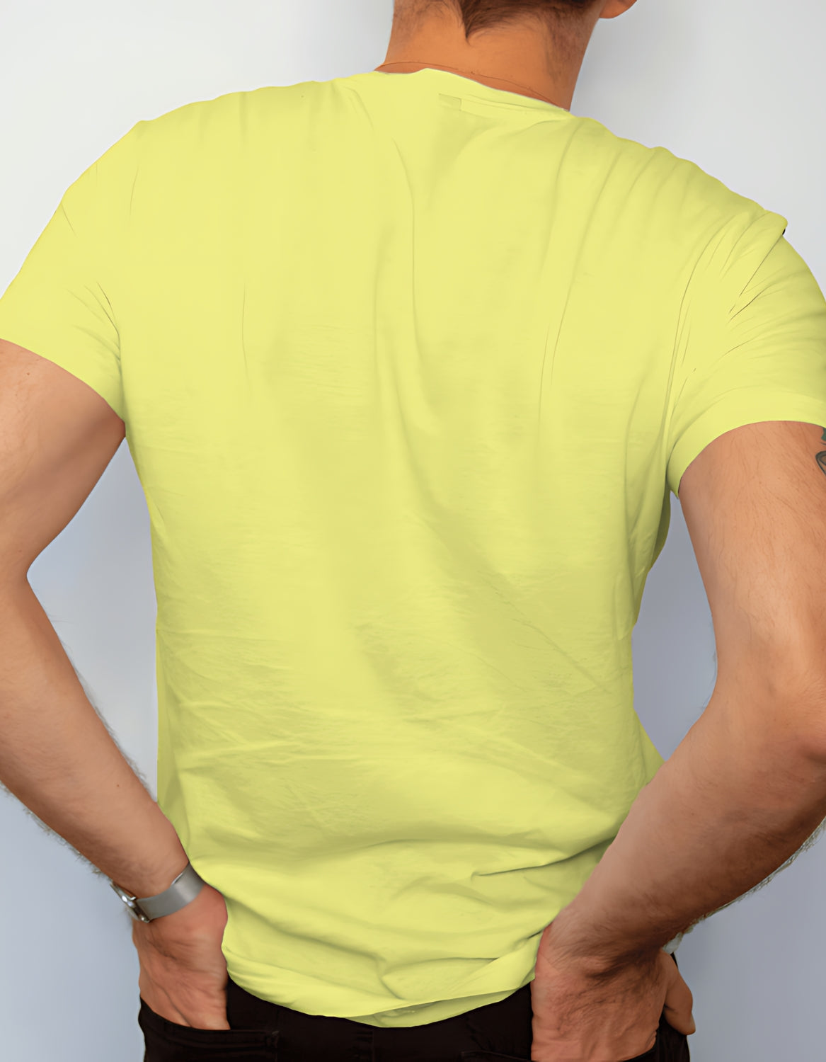 Yellow plain t-shirt