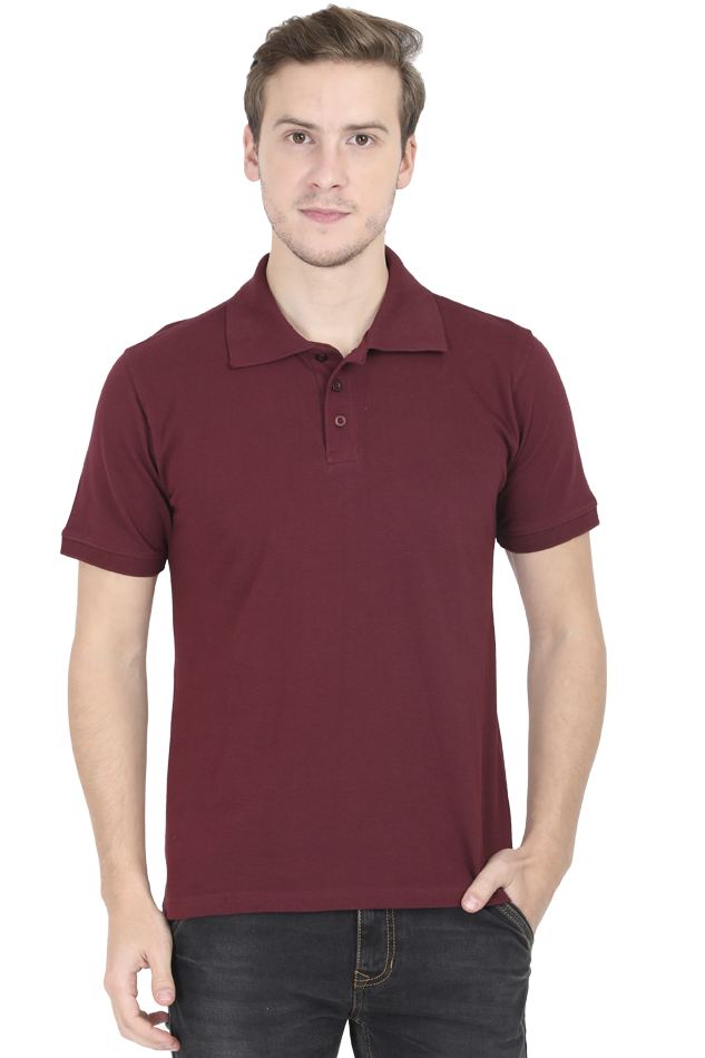 Polo Maroon T shirt 100% Cotton