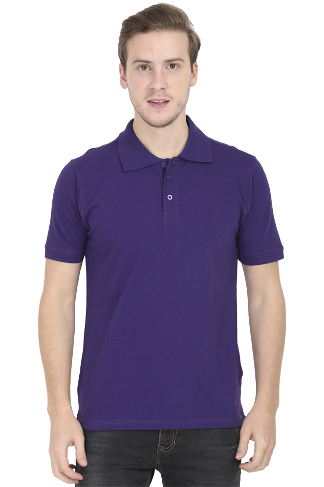 Solid Purple Polo T-shirt