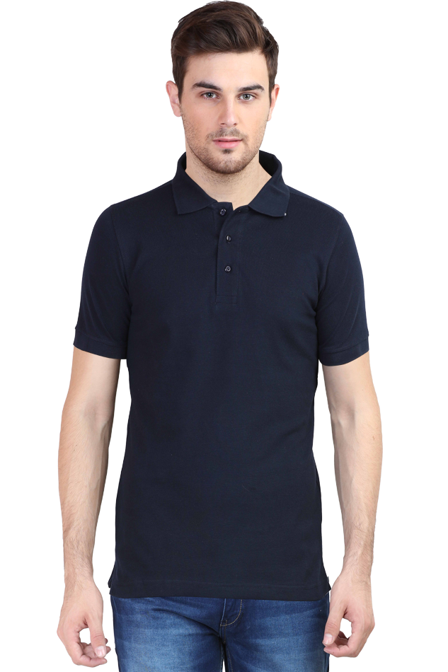 Polo Navy Blue 100% Cotton