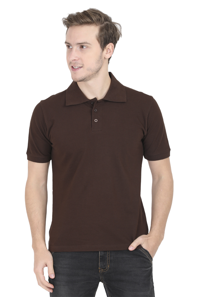 Polo Brown 100% Cotton