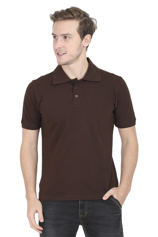 Polo Brown 100% Cotton